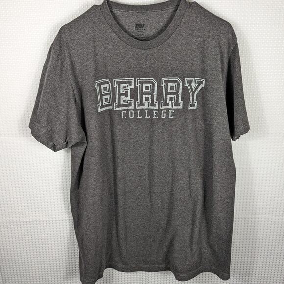 Berry College L T-Shirt Men’s Gray MV Sport Short Sleeve Logo Tee Rome Georgia - Picture 5 of 5